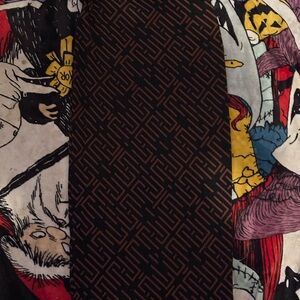 Sabora Black and Brown Maze Pattern Tie